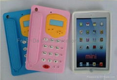 Supply telephone silicone case for IPAD MINI