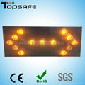 LED traffic trailer sign  mounted LED