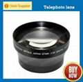 67mm 2.0x telephoto lens with low-dispersion optical glass 