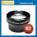 High quality 52mm 2.0x telephoto lens with marco 