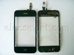 Touch Screen Digitizer Panel Frame Bezel Assembly For iphone 3G Black and White 