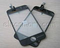 Touch Screen Digitizer Panel Frame Bezel Assembly For iphone 3G Black and White  2