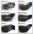 12"4*4 120% 1B Hot fashion human hair silk base lace closure 3