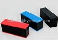 Cuboid rubber covering colorful PORTABLE BLUETOOTH MINI SPEAKER 1