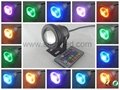 DC12V 16 Colors 10w led underwater light with remote control