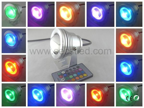 DC12V 16 Colors 10w led underwater light with remote control 2