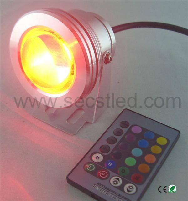 DC12V 16 Colors 10w led underwater light with remote control 4