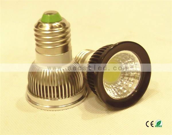 2013 New Hotsale GU10|E27|MR16 3W COB led spot light 