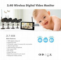 2.4G  Wireless Digital Video Monitor   Support Android iPhone Mac PC