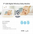 7''LCD Digital Wireless Baby Monitor 1