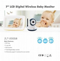 7''LCD Digital Wireless Baby Monitor