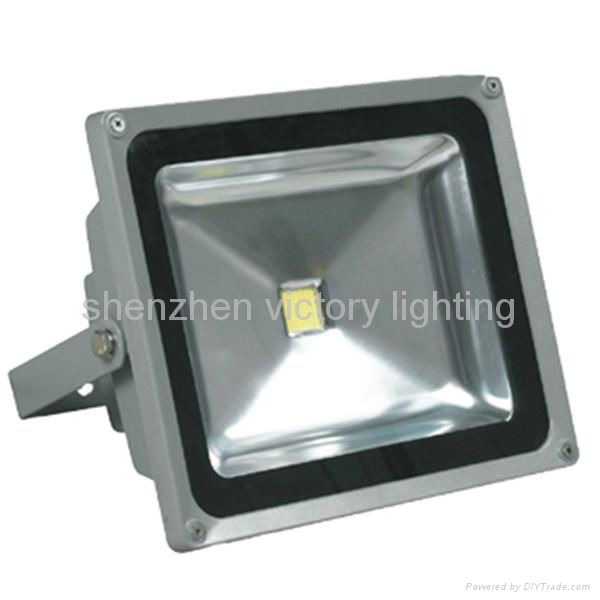 White Lens 100Lm/W Omni 50W Outdoor LED Flood Light 