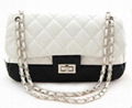 new style women handbag fashion black white women shoulder bags LMB20027 5
