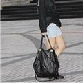 Black PU bag new style women handbag