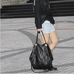 Black PU bag new style women handbag fashion lady leisure shoulder bags LMB20041