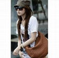 Beige PU bag new style women handbag fashion lady shoulder bags LMB20047 4