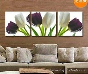 Hand painted flower oil paintings on canvas 4