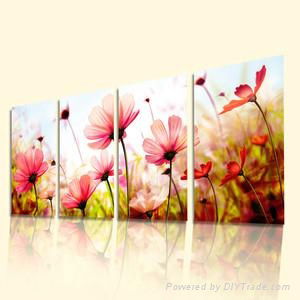 Hand painted flower oil paintings on canvas 5