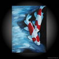 Abstract Animal Oil Paintings on Canvas - Koi Carp 4