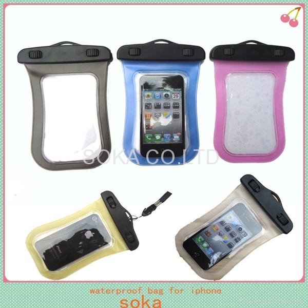 cheap waterproof Clear PVC phone bag from china