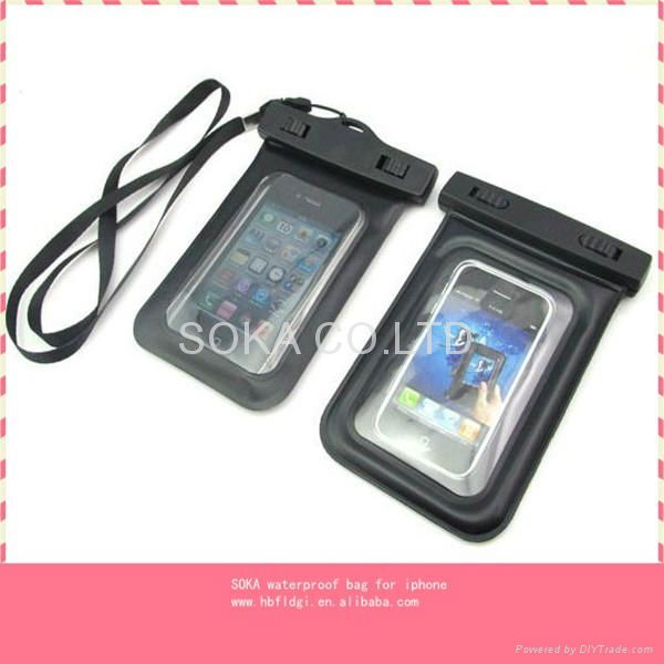 cheap waterproof Clear PVC phone bag from china 2