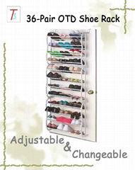 36 Pair Over The Door Shoe Rack