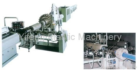 Steel wire reinforcing plastic pipe extrusion line