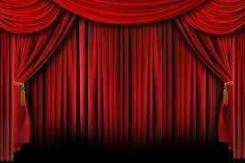 Velvet stage curtain