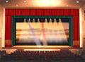 Velvet theater curtains