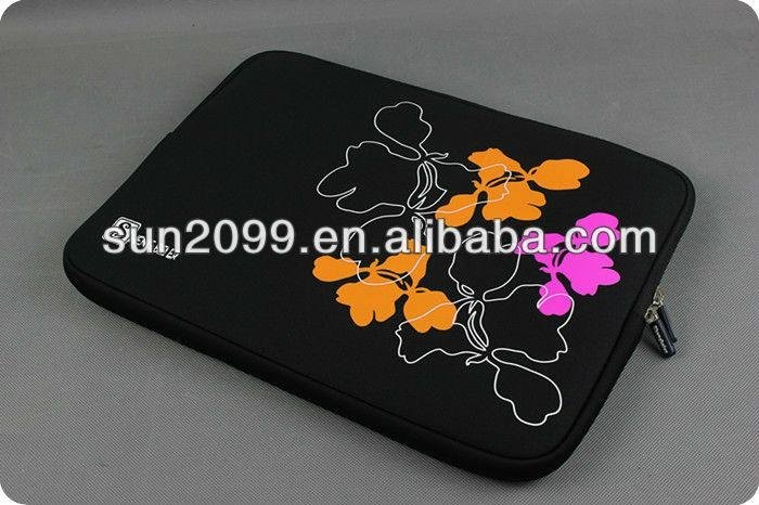 Colorful Flower Printing Laptop Sleeve 3