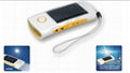 Solar torch with radio and charger	 1
