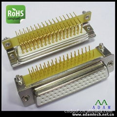 d sub 50 pin female connector machined