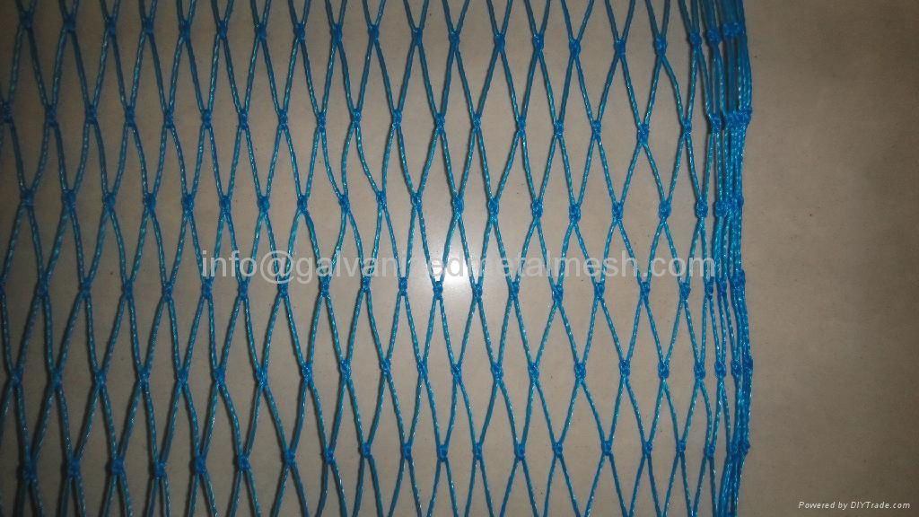 Anti-bird netting  made of PE PP with UV protection and nylon 3