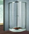 Quadrant sliding shower enclosure