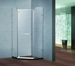 Framless hinge swing shower door-Diamond