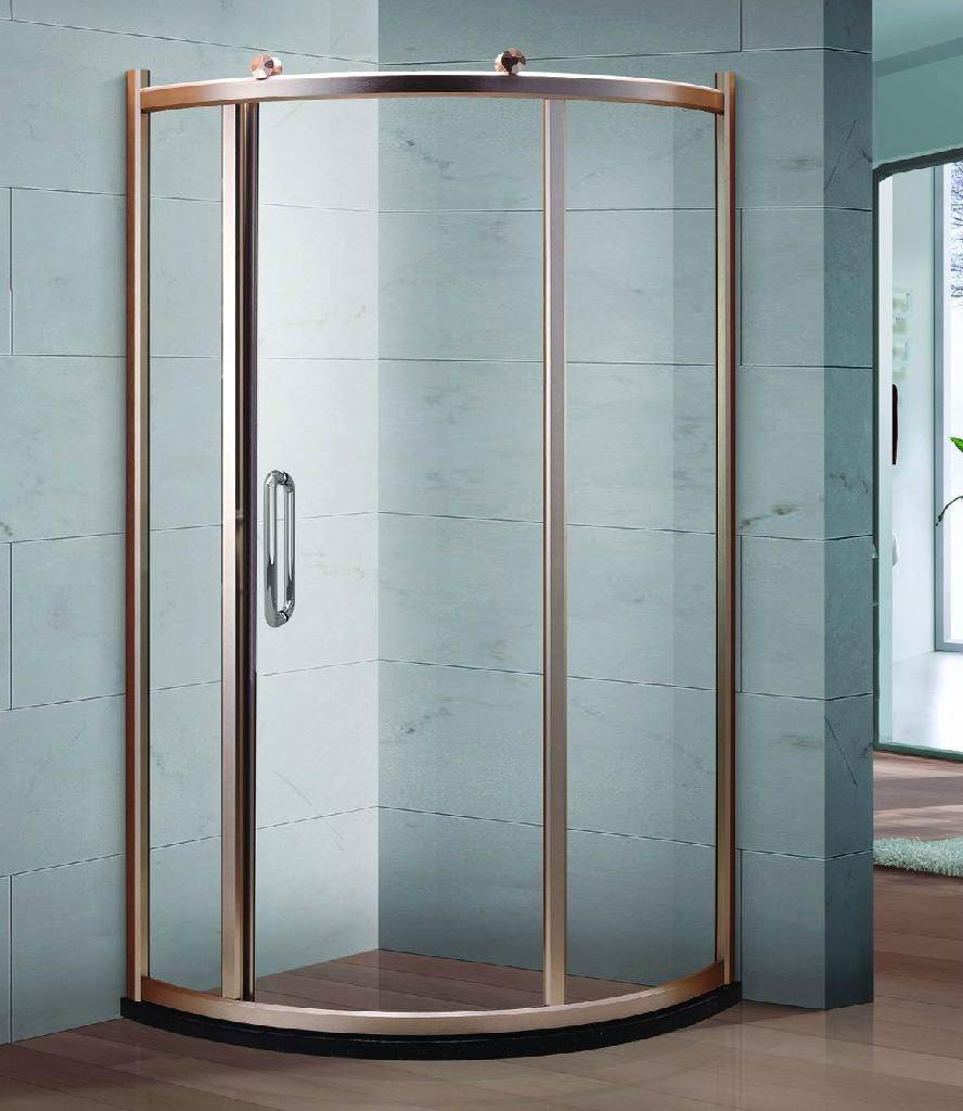 Semi framless sliding shower room-Full Radian