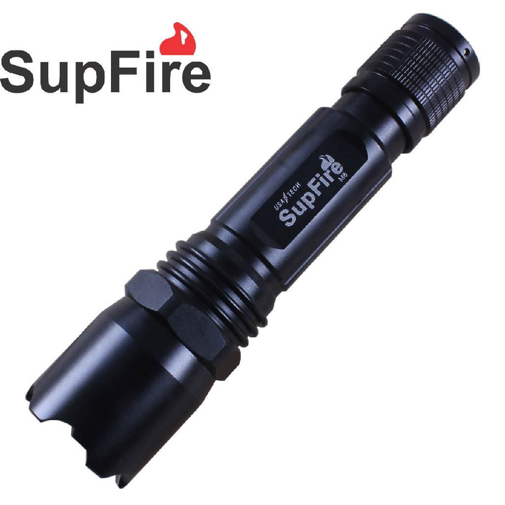 Supfire M8 Flashlight with Laser Powerful Waterproof 2