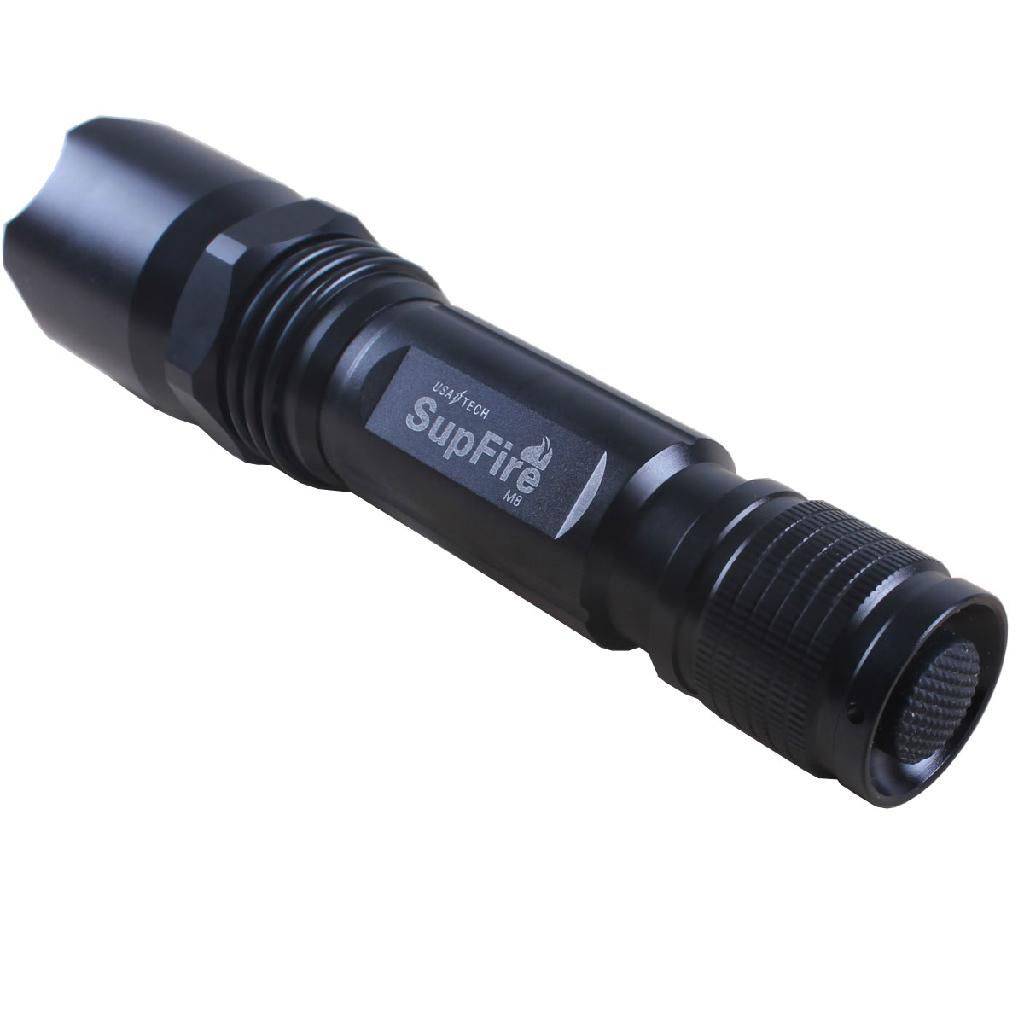 Supfire M8 Flashlight with Laser Powerful Waterproof 3