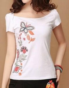 2013 national trend women's short-sleeved cotton T-Shirt  2