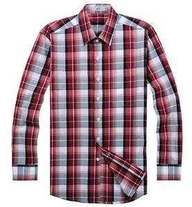 wholesale cheapest men long sleeve plaid washed shirt free shipping drop ship