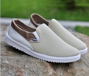 2013 summer breathable canvas shoes for men with fashion model