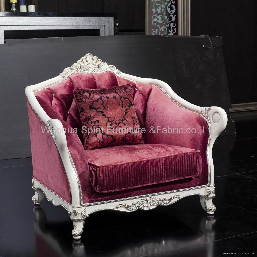 High quality Classical style wood carving sofa 3