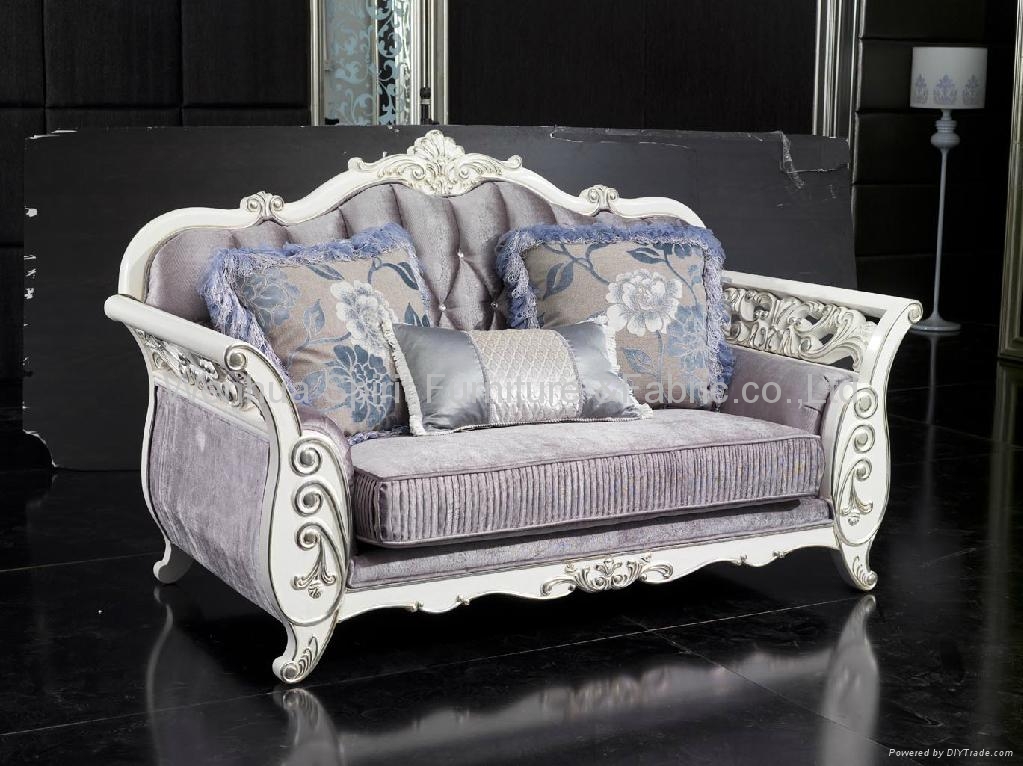 European style Solid wood villa sofa FS1107 (China Manufacturer