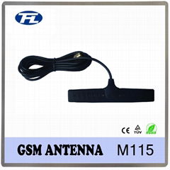 Adhesive RG174 SMA male connector GSM antenna 108*16.8*4.7mm