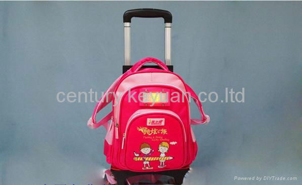  Plum red Trumpet trolley bags 2