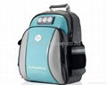 Sky Blue Mini lights Glossy Medium Backpack