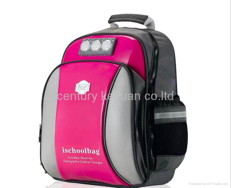 Pink Mini lights Glossy Medium Backpack