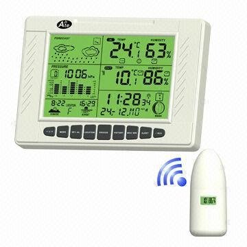 Wireless Thermometer with Time Weather Forcast