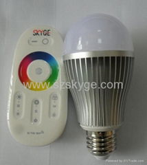  2.4G Touch screen RGB Bulb with remote control QYF-RGB1001