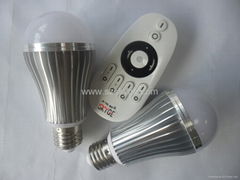 2.4G LED Bulb with remote control QYF-M1001